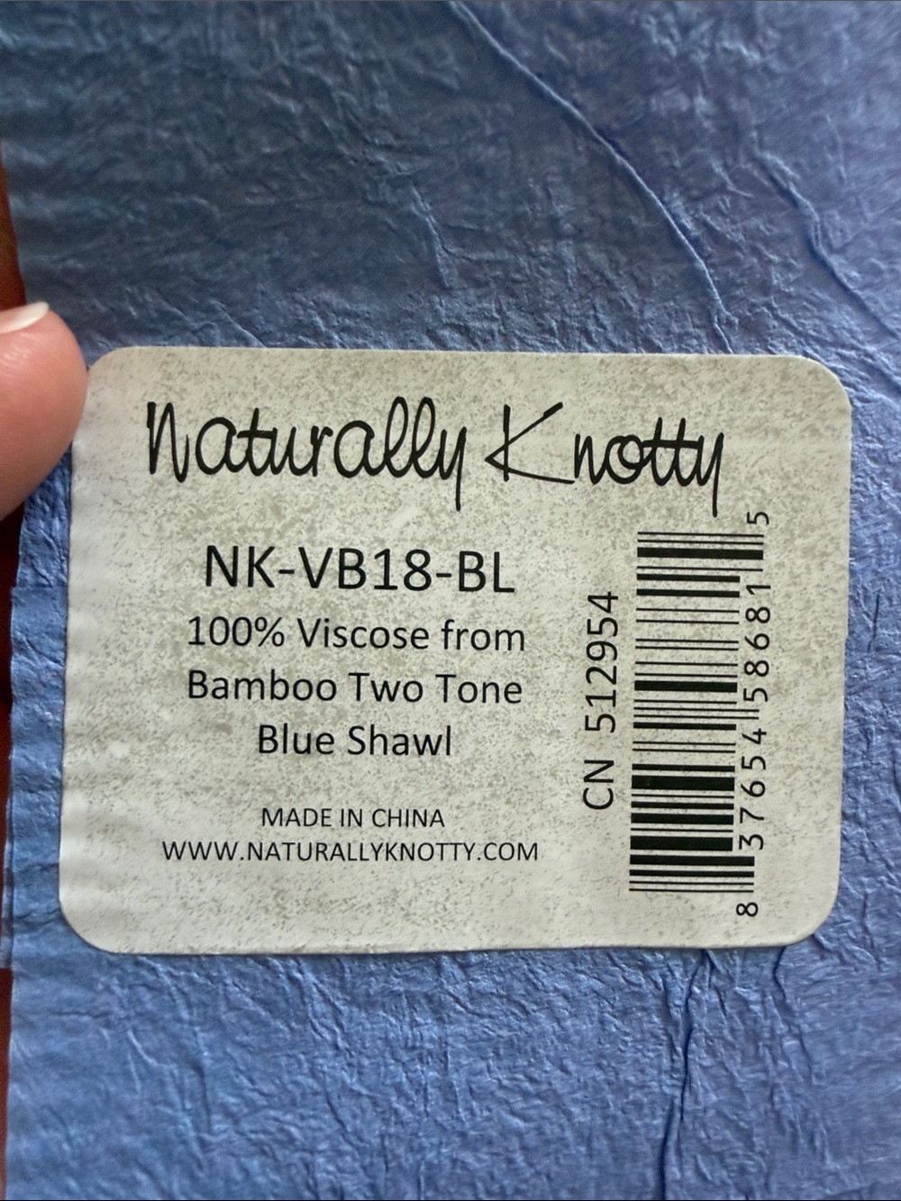 Naturally Knotty Color Block Wrap - Picture 7 of 8